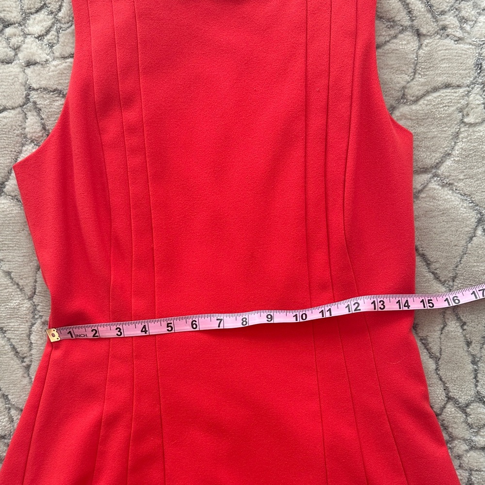 Banana Republic Bold Red Sleeveless Midi Dress - Picture 3 of 10